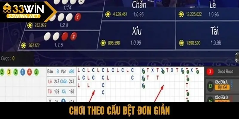 Chơi theo cầu bệt đơn giản