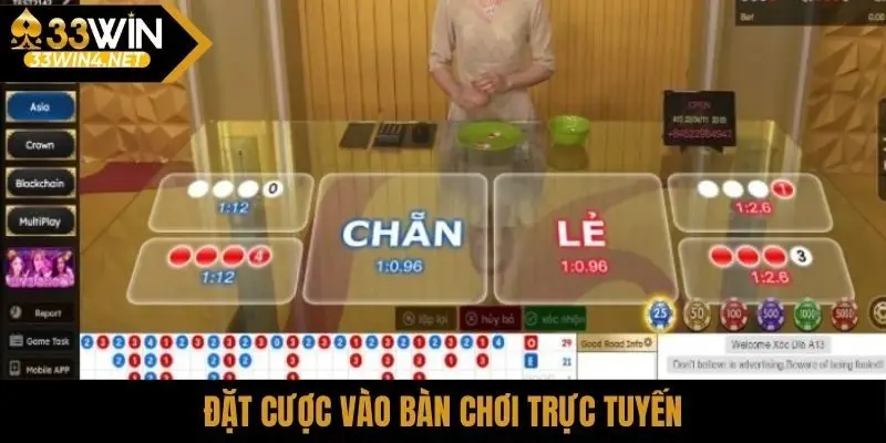 Đặt cược vào bàn chơi trực tuyến