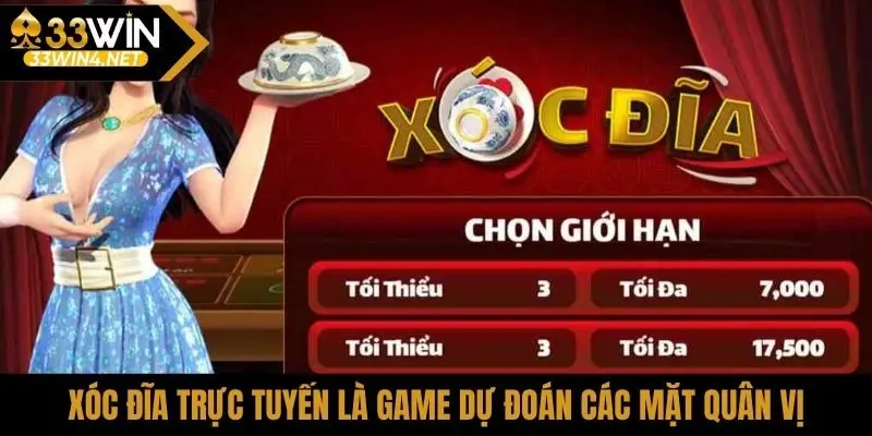 Xóc đĩa trực tuyến là game dự đoán các mặt quân vị